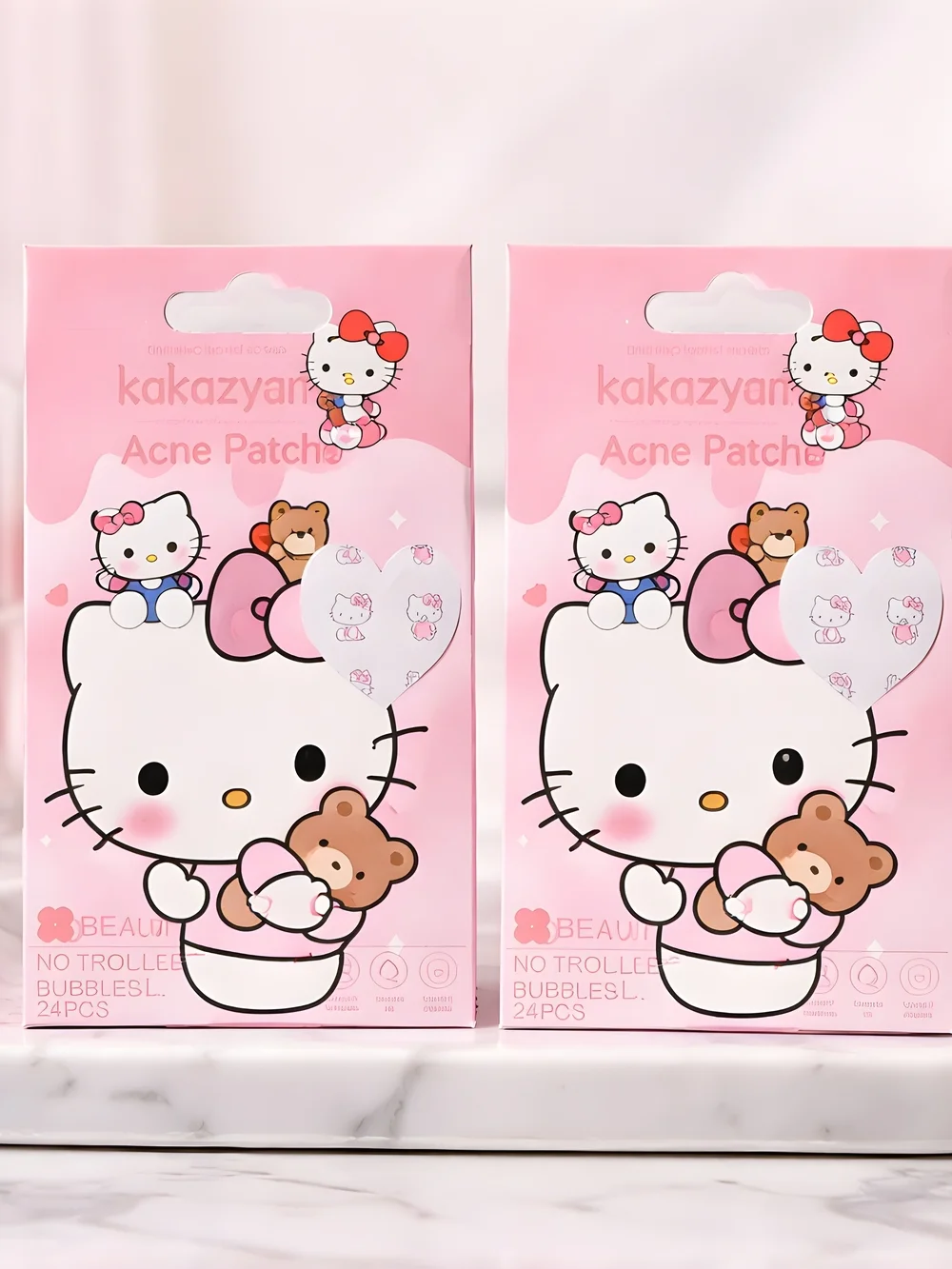 Hello Kitty Pink Acne Patch Pack - Set Of 2 (24 Pcs Each) - Picture 1 of 3